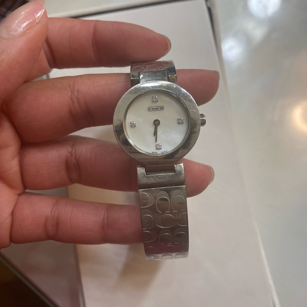 Ladies Coach Mercer 0185 Stainless Steel Swiss Quartz 25mm Wrist Watch
